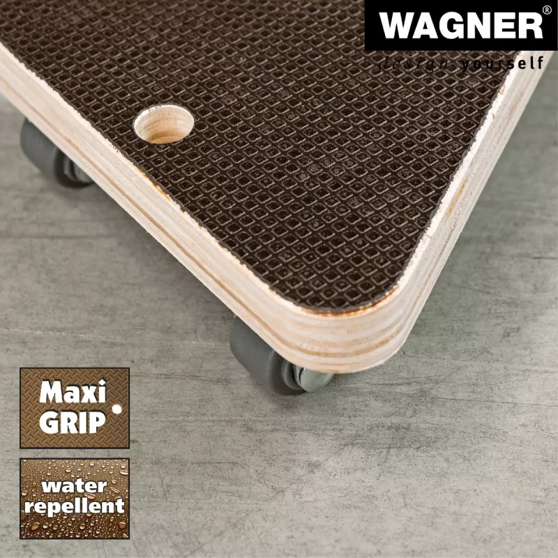 Wagner design yourself roda de transporte MM 1314 castanha 140 x 140 x 43 mm até 100 kg (20131401)