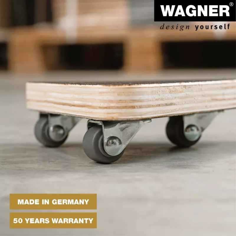 Wagner design yourself roda de transporte MM 1314 castanha 140 x 140 x 43 mm até 100 kg (20131401)