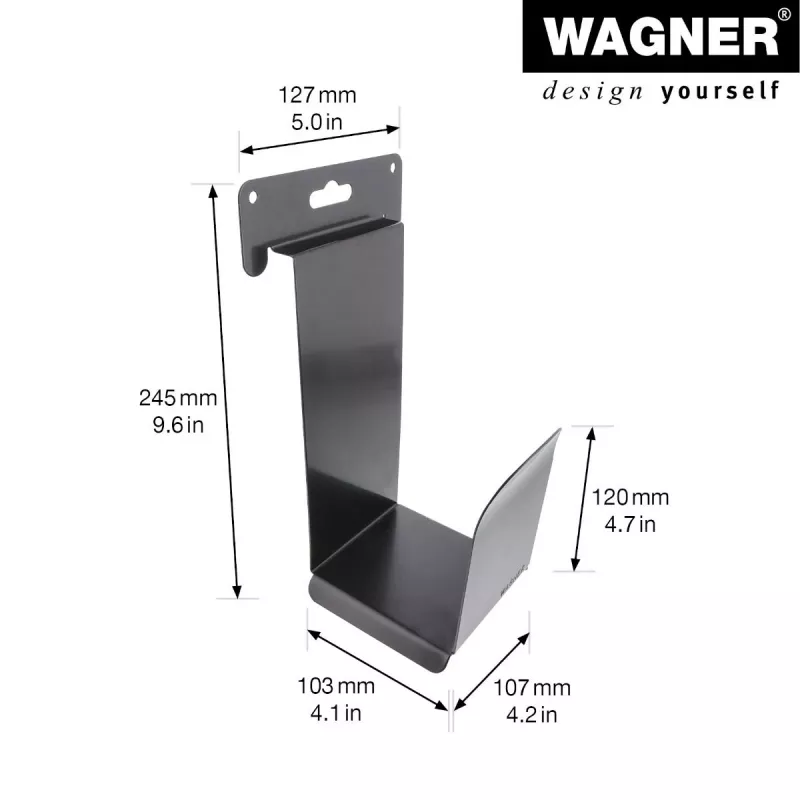 Wagner design yourself suporte de parede WH 2089 preto (15208901)