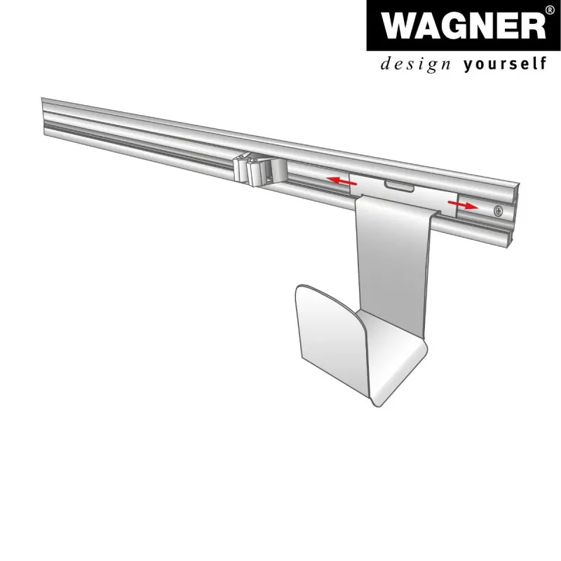 Wagner design yourself suporte de parede WH 2089 preto (15208901)