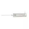 GRAEF EK508EU Faca elétrica 180 W lâminas de aço inoxidável, 2 lâminas serrilhadas, punho ergonómico, bloco de armazenamento em madeira, interruptor de segurança, cabo de 1,2 m, branco