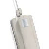 GRAEF EK508EU Faca elétrica 180 W lâminas de aço inoxidável, 2 lâminas serrilhadas, punho ergonómico, bloco de armazenamento em madeira, interruptor de segurança, cabo de 1,2 m, branco