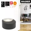 Wagner Design Yourself EH 5181 Batente de porta de chão, zamak com amortecedor de borracha, níquel mate, 50 mm 15518111