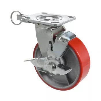 Wagner design yourself Roda giratória de carga pesada RO 0115 vermelho 100 mm 150 kg 4011501