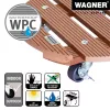 Wagner design yourself Roda para plantas WPC GH 0535 redondo castanho 29 x 7,5 cm 20053501