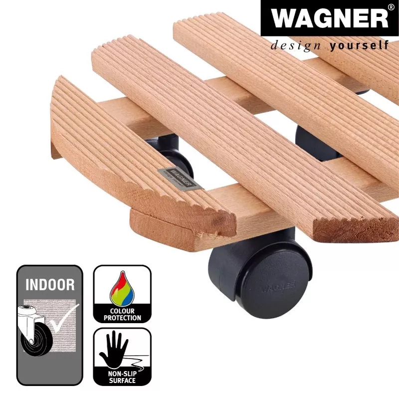 WAGNER Multiroller Country Roda para plantas redonda castanho-avermelhado 20018201