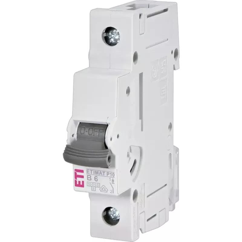 ETI ETIMAT P10 1P B6 Disjuntor 6A, característica B, 230/400V, 10kA