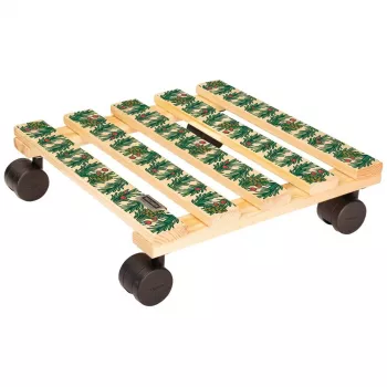 WAGNER design yourself Roda para plantas GH0653 quadrado madeira 29x8 cm 20065301