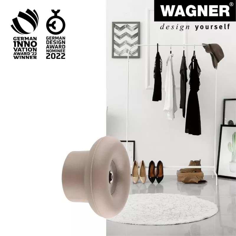 Wagner design yourself DOT Cabide de parede, taupe, 1 gancho, zamak, montagem por parafuso 17022121