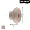 Wagner design yourself DOT GH 0222 Cabide de parede, 1 gancho, taupe, 40 mm, plástico 17022221