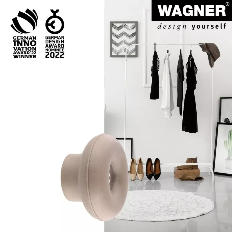Wagner design yourself DOT GH 0222 Cabide de parede, 1 gancho, taupe, 40 mm, plástico 17022221