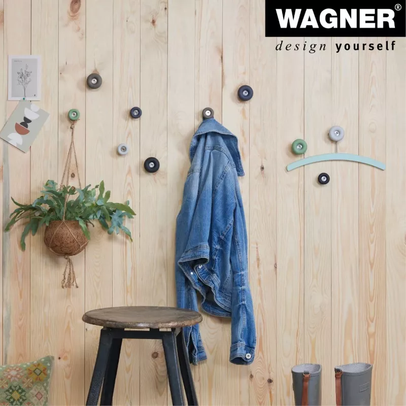 Wagner design yourself DOT GH 0222 Cabide de parede, 1 gancho, taupe, 40 mm, plástico 17022221