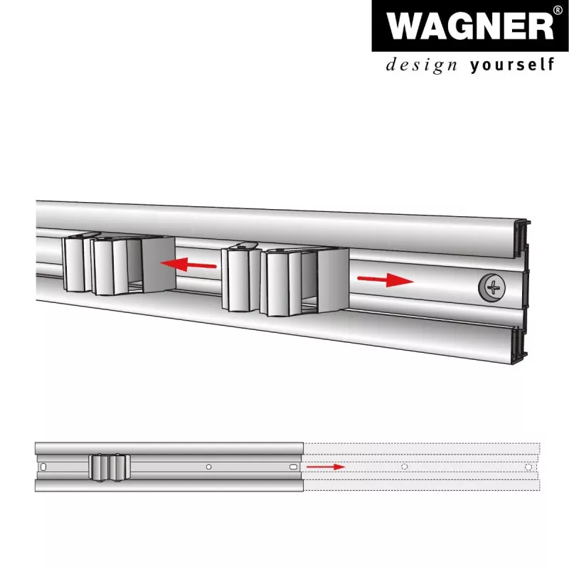 Wagner design yourself Suporte de parede WH 2096 preto (15209611)