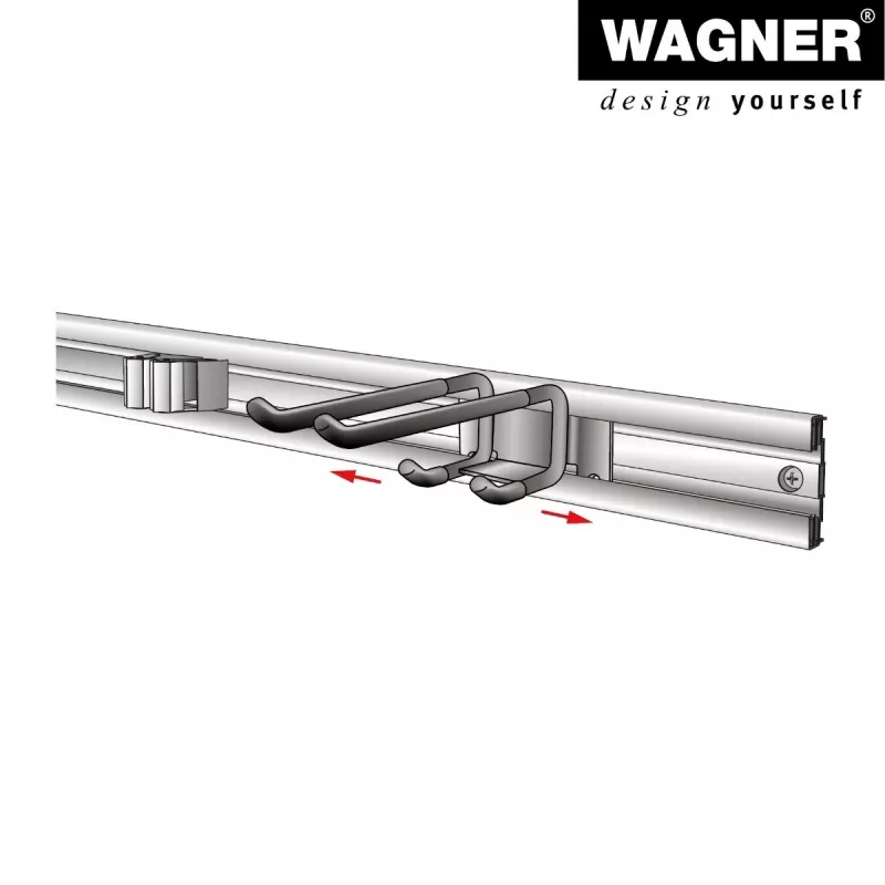 Wagner design yourself Suporte de parede WH 2093 preto (15209301)