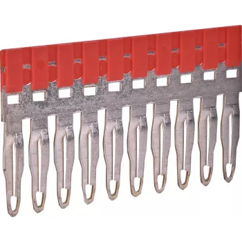 ETI ESC-PTP4/10/R ponte de ligação para ligação transversal, 10 polos, vermelho, 32 A, 800 V 003903030