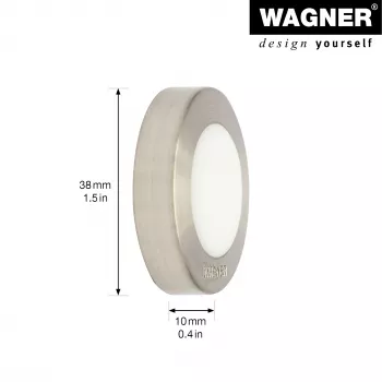 Wagner EH 5141 15514111 batente de porta, zinco fundido sob pressão, borracha maciça