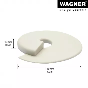 Wagner Design Yourself EH 6979 batente de porta em plástico branco autoadesivo 15697901