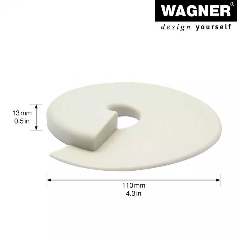 Wagner Design Yourself EH 6979 batente de porta em plástico branco autoadesivo 15697901