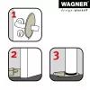 Wagner Design Yourself EH 6979 batente de porta em plástico branco autoadesivo 15697901