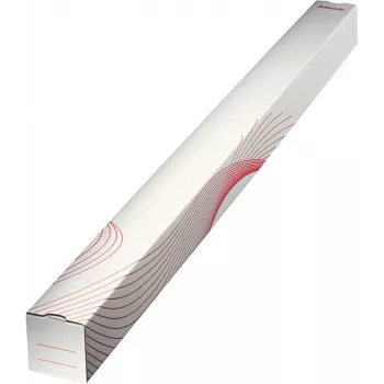 LEITZ Esselte capas dobráveis quadradas em cartão 75 x 75 mm, 1100 mm de comprimento, cartão canelado, empilháveis, para envio postal e arquivo, 10 unid. (20958)