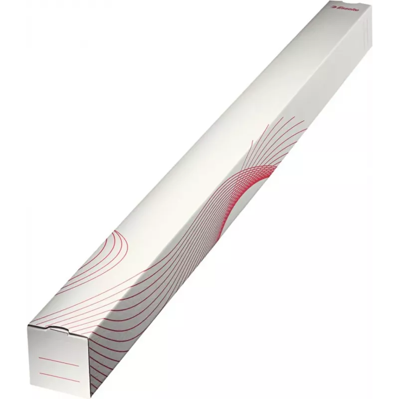 LEITZ Esselte capas dobráveis quadradas em cartão 75 x 75 mm, 1100 mm de comprimento, cartão canelado, empilháveis, para envio postal e arquivo, 10 unid. (20958)