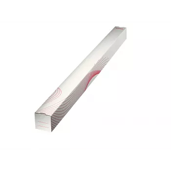 LEITZ Esselte capas dobráveis quadradas em cartão 75 x 75 mm, 1100 mm de comprimento, cartão canelado, empilháveis, para envio postal e arquivo, 10 unid. (20958)