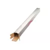 LEITZ Esselte capas dobráveis quadradas em cartão 75 x 75 mm, 1100 mm de comprimento, cartão canelado, empilháveis, para envio postal e arquivo, 10 unid. (20958)