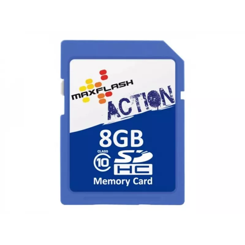 MEMORYSOLUTION MAXFLASH 8GB cartão SDHC Action Classe 10, Retail SD8GHCCL10M-R