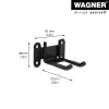 Wagner design yourself suporte de parede WH 2092 preto (15209201)