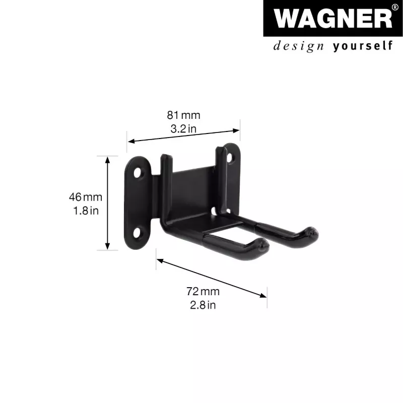 Wagner design yourself suporte de parede WH 2092 preto (15209201)