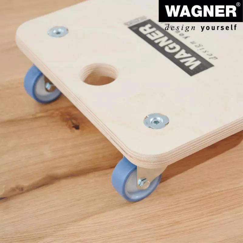 Wagner design yourself roda de transporte MM 1353 bétula 29,0 x 29,0 x 8,6 cm até 250 kg (20135301)