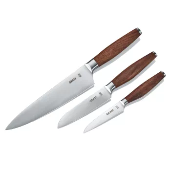 GRAEF KN 5150 conjunto de facas de cozinha 3 peças lâminas Solingen 9cm/13cm/20cm