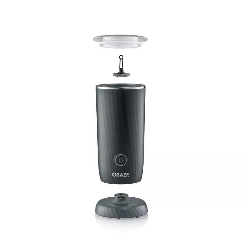 GRAEF MS 402 EU espumador de leite automático, 240 ml de capacidade de aquecimento, preto