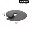 Wagner design yourself EH 6981 batente de porta, autoadesivo, transparente, TPE, 38 mm de diâmetro, 22 mm de altura 15698101