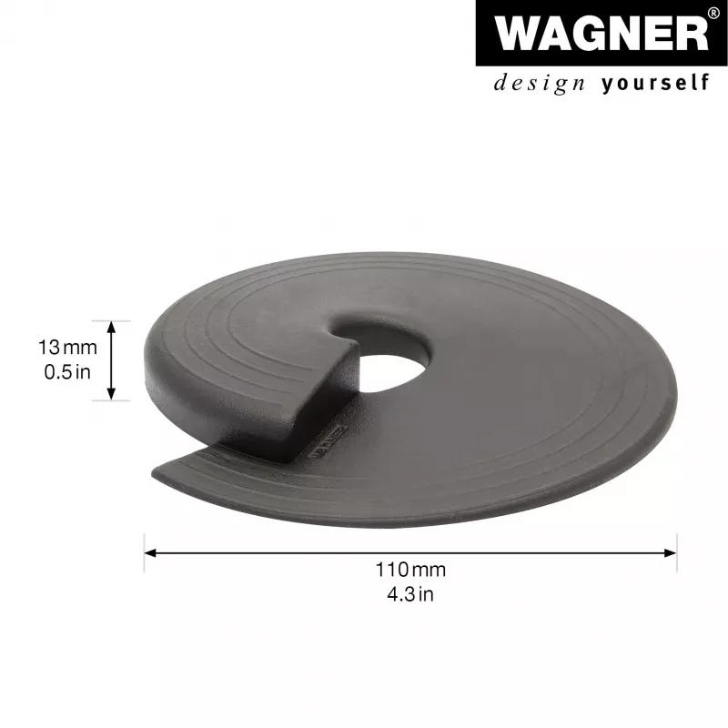 Wagner design yourself EH 6981 batente de porta, autoadesivo, transparente, TPE, 38 mm de diâmetro, 22 mm de altura 15698101