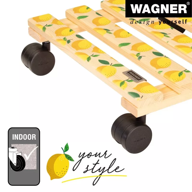 WAGNER design yourself carrinho para plantas GH0644 motivo quadrado em madeira 29 x 8 cm, 1 unid. 20064401