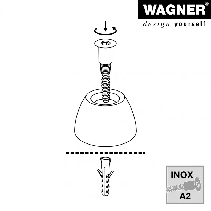 Wagner design yourself EH 5200 batente de porta em borracha 15520011