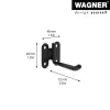 Wagner design yourself suporte de parede WH 2091 preto (15209101)