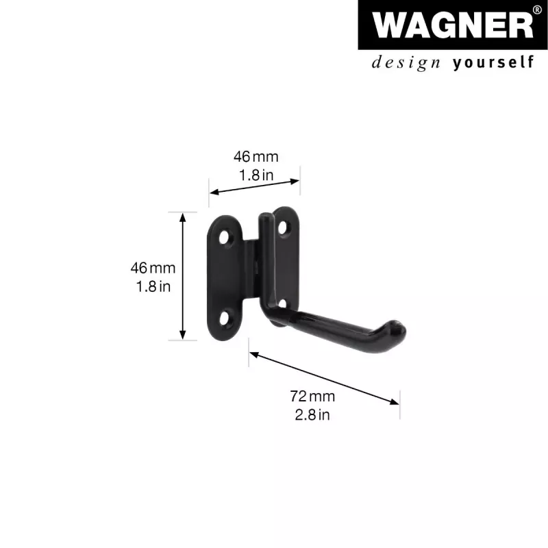 Wagner design yourself suporte de parede WH 2091 preto (15209101)