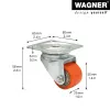 Wagner design yourself roda giratória de carga pesada RO 6935 vermelha (4693501)
