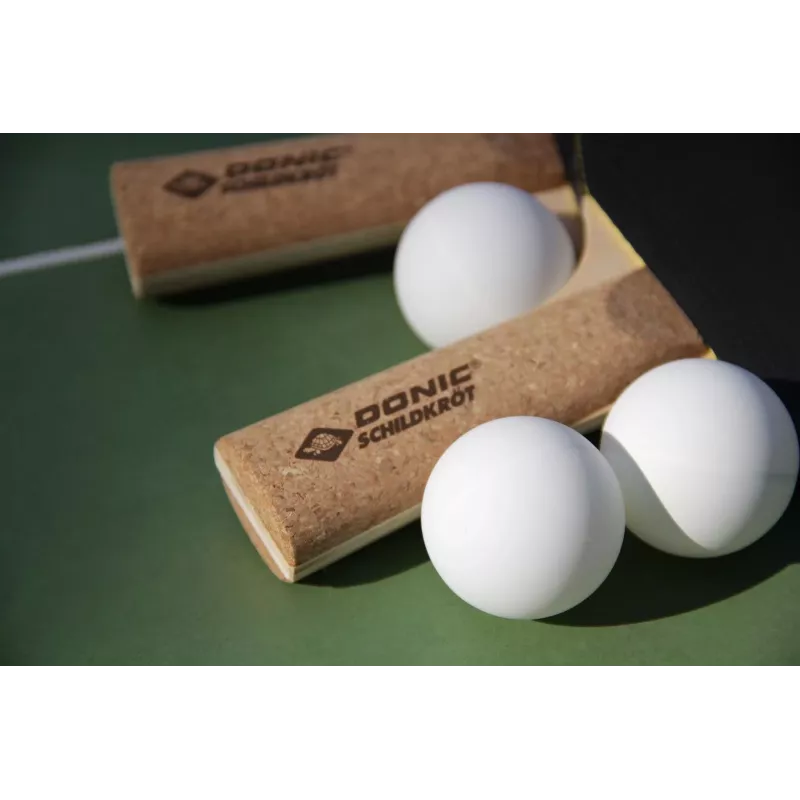 DONIC SCHILDKRÖT Persson 500 raquete de ténis de mesa com punho de cortiça, revestimento Elite, esponja de 1,6 mm, orientada para o controlo 728451