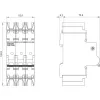 Siemens SENTRON 5SJ4 disjuntor 3 polos, curva C, 16 A, 6 kA, 400 V AC 5SJ43167HG42