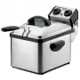 Rommelsbacher FRP 2135/E fritadeira retangular, capacidade de óleo 3,5 L, tecnologia Cool-Zone, filtro permanente, termostato ajustável, temporizador, aço inoxidável