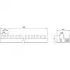 SIEMENS 5ST37730 barramento de pente com pinos 10mm² 3P+N 1000mm