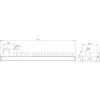 SIEMENS 5ST37840 barramento de pente com pinos 16mm², 1x disjuntor diferencial 1P+N + 10x aparelhos compactos, 12 TE