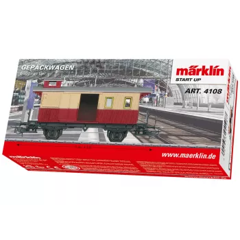 Märklin 4108 H0 carruagem de passageiros 2.ª classe Schürzenwagen DB época III-IV