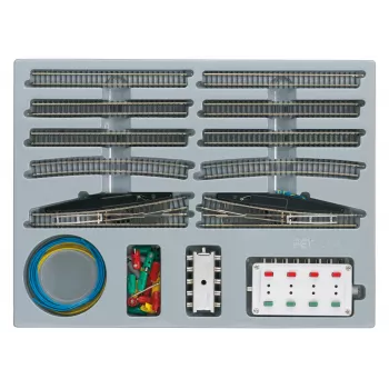 Märklin 08191 conjunto de expansão E para escala Z com agulhas elétricas