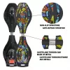 SCHILDKROT Waveboard Good Vibes Graffiti deck grande de plástico com estrutura antiderrapante 510801