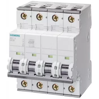 Siemens 5SY66166 disjuntor MCB 3P+N B16 16A 6kA 230/400V AC