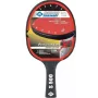 DONIC SCHILDKRÖT Protection Line S500 raquete de ténis de mesa de aprendizagem, preto/vermelho, revestimento Jade Smooth 713055
